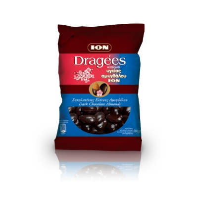 ION Dragees Plain (Dark) Almonds Bag 200g Image