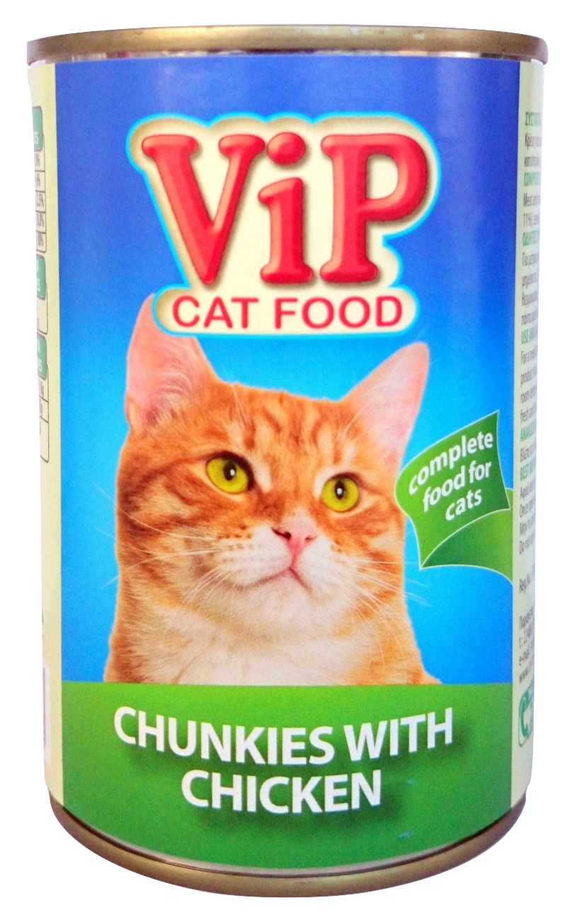 VIP Cat Food can 415gr Chicken Image